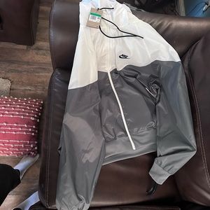 Nike jumpsuit white x grey